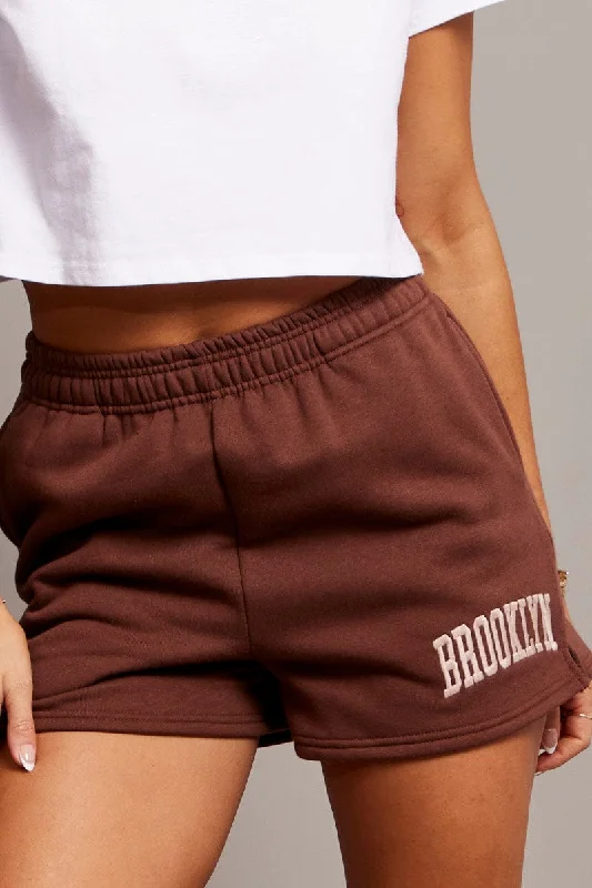 brown-track-shorts-high-rise-elastic-waist-bt3051b-84p-3