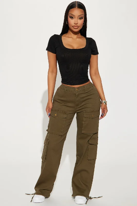 Cool And Casual Cargo Jogger - Olive