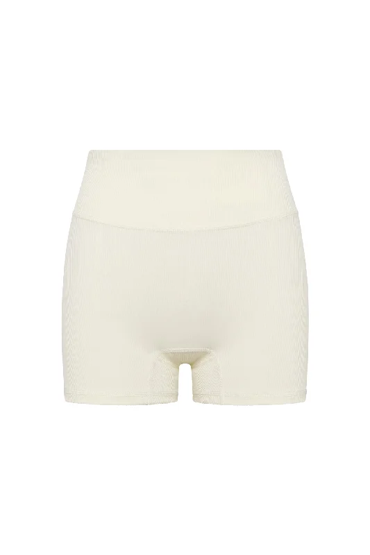 Elysian Short 4.5"" - Ivory Lightweight Rib