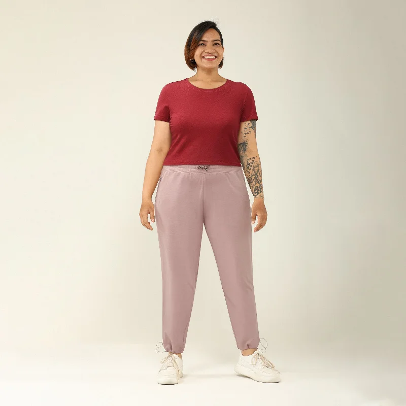 high-waisted-narrow-polycotton-joggers-with-2-pockets