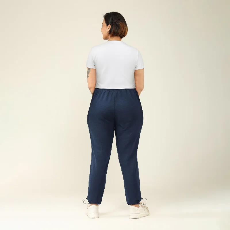 high-waisted-narrow-polycotton-joggers-with-2-pockets