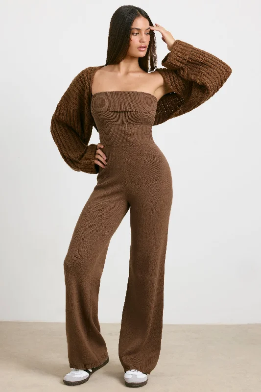 petite-knit-bandeau-jumpsuit-espresso