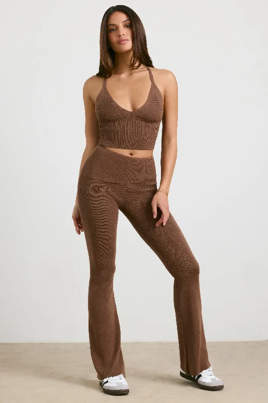 petite-knit-kick-flare-trousers-espresso