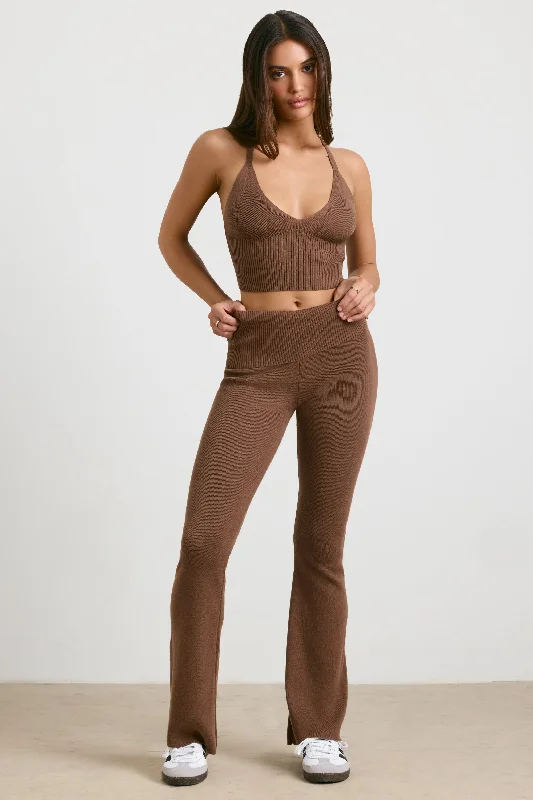 petite-knit-kick-flare-trousers-espresso