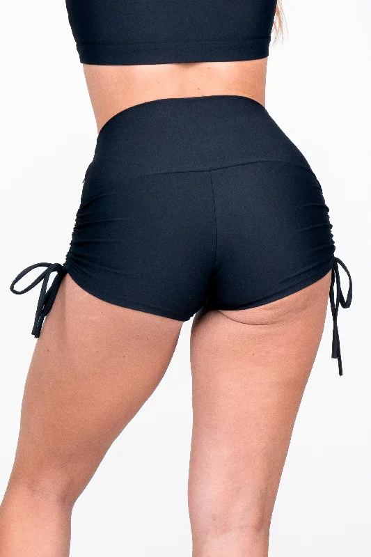 r2w-black-performance-high-waisted-tie-side-booty-shorts