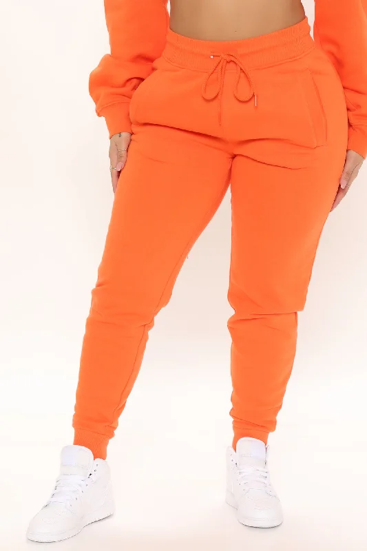 Stole Your Boyfriend's Oversized Jogger - Orange