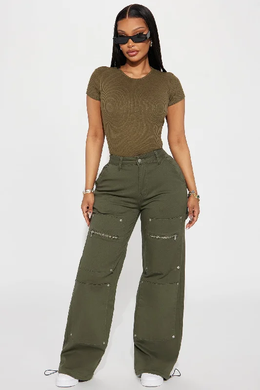 Top Of Mind Cargo Jogger - Olive