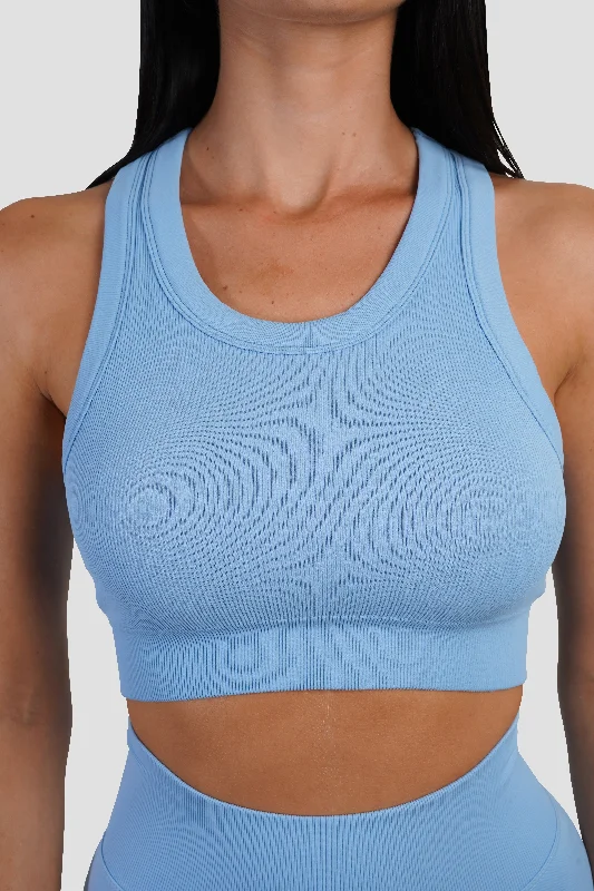 KTP RIBBED TANK - LIGHT BLUE