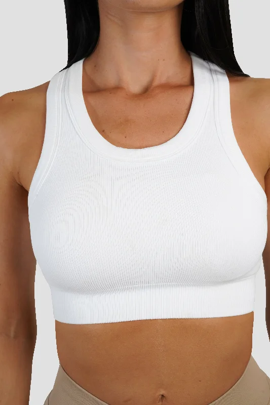 KTP RIBBED TANK - WHITE