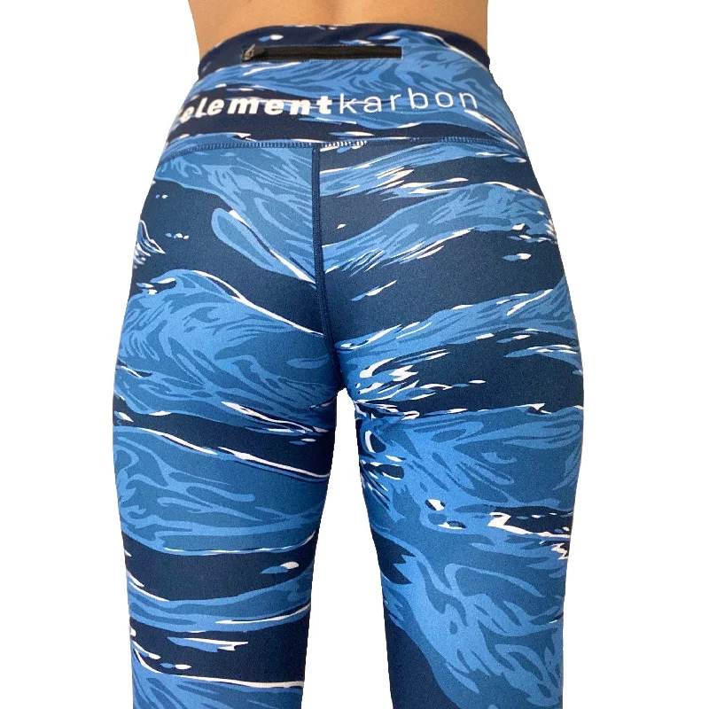 Element Karbon Midnight Blue Tiger Leggings