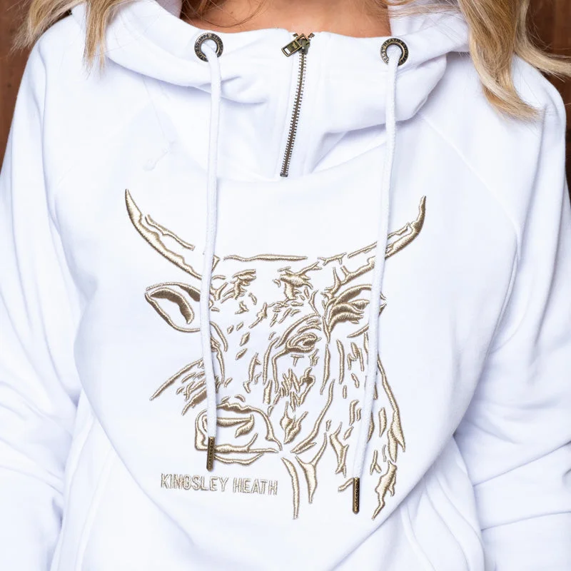 Luxe Nguni Pullover Hoodie Pelican