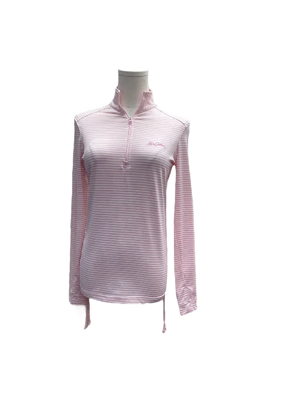 Straight Down Women's 1/4 Zip Pink XS