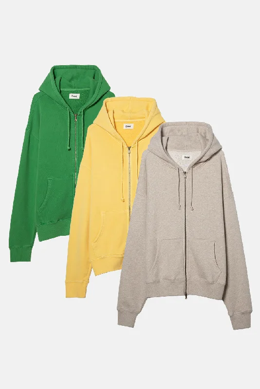 UNLINED ZIP HOODIE 3 PACK