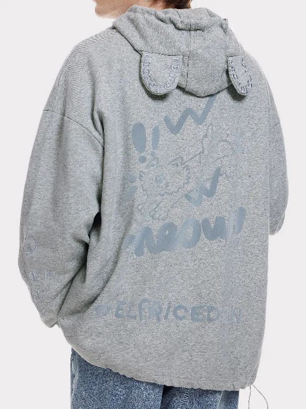 Aelfric Eden Embroidery Rabbit Ears Hoodie