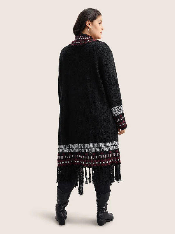 bandana-print-fringe-trim-maxi-cardigan