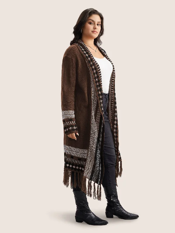 bandana-print-fringe-trim-maxi-cardigan