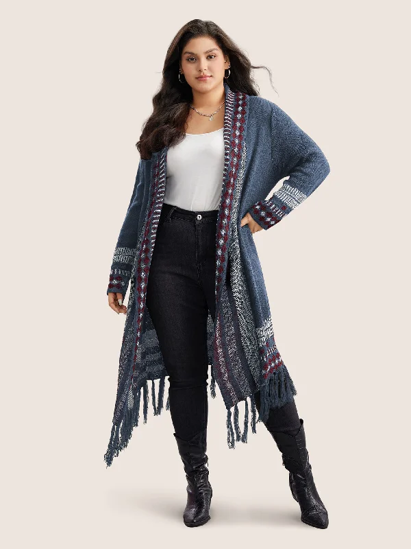 bandana-print-fringe-trim-maxi-cardigan