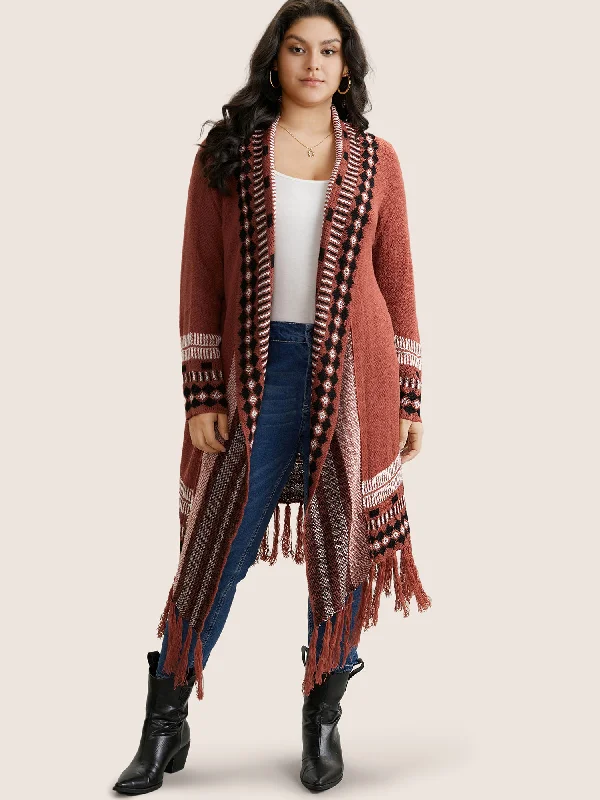 bandana-print-fringe-trim-maxi-cardigan