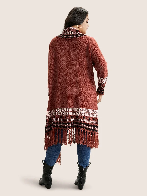 bandana-print-fringe-trim-maxi-cardigan