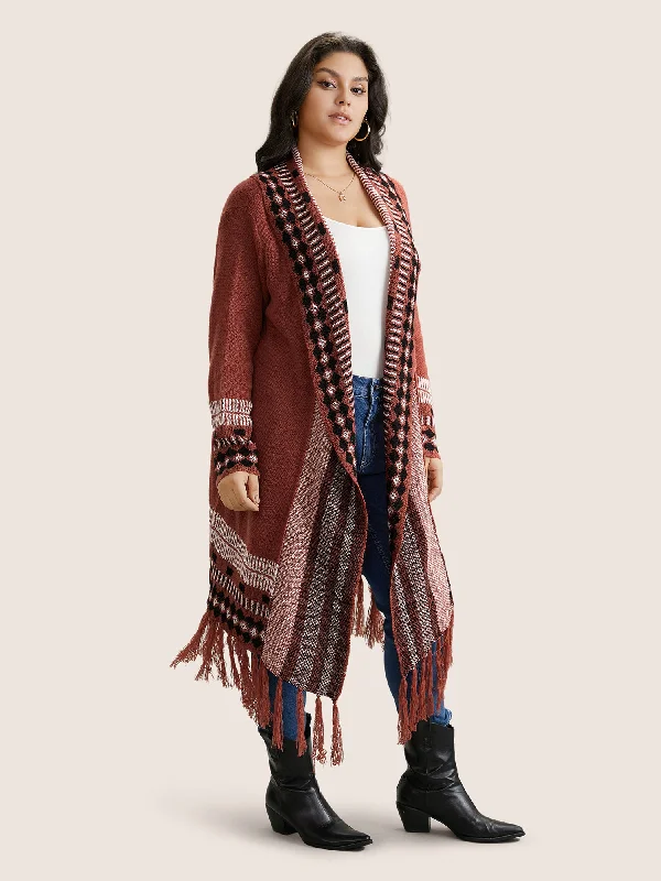 bandana-print-fringe-trim-maxi-cardigan