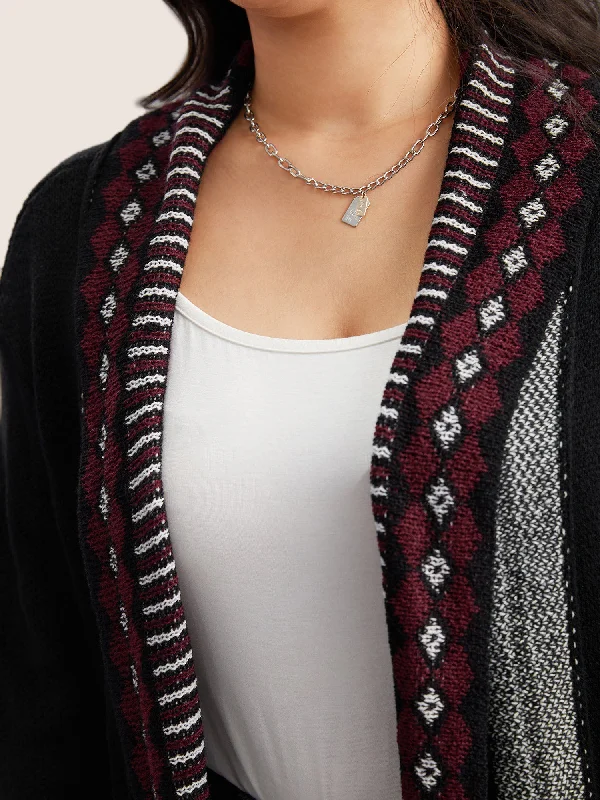 bandana-print-fringe-trim-maxi-cardigan