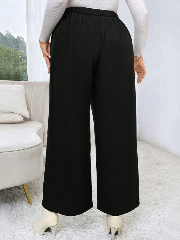 black-1940s-solid-pleated-waist-straight-pants