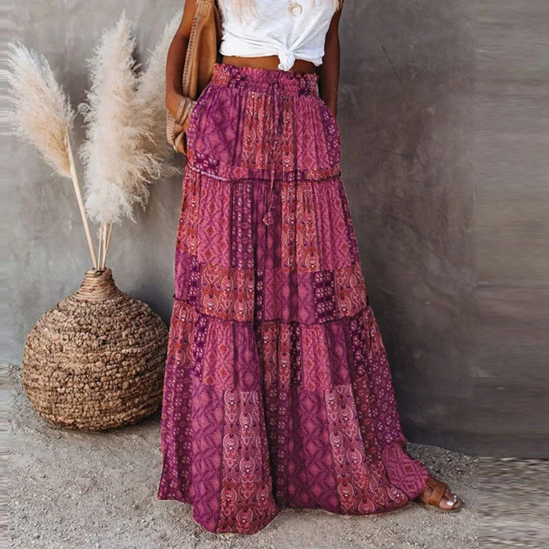 bohemian-a-line-flowy-maxi-skirt-with-pockets