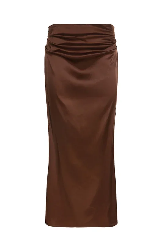 brown-satin-low-rise-slit-midi-skirt-1