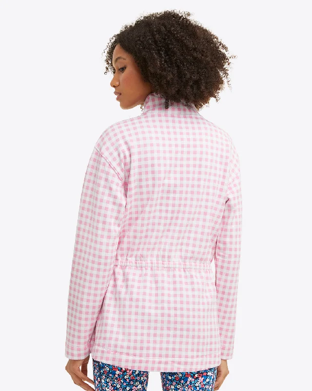 cinch-waist-quarter-zip-pink-gingham