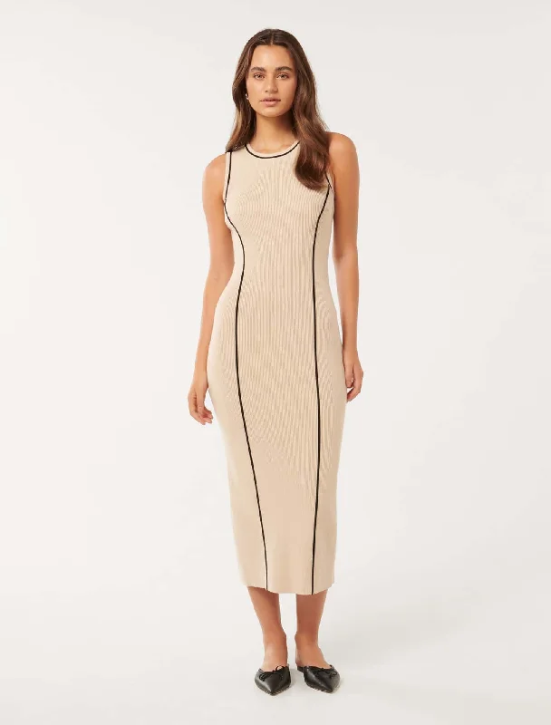 Cleo Tipped Midi Dress