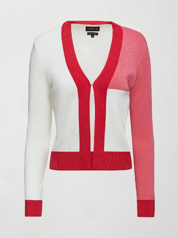 colorblock-cardigan-white-tomato-red-pink-lemonaid