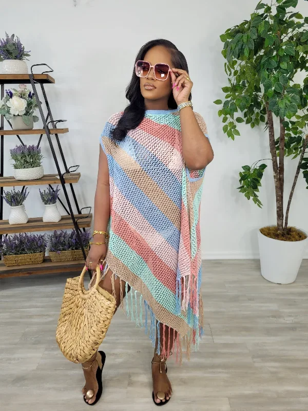 Crochet Tunic Cover-Up (Pastel)