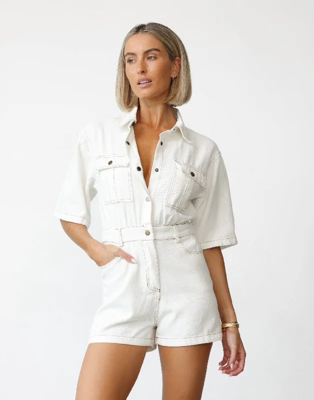 Darcy Playsuit (White)