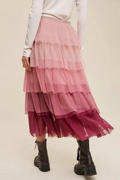 elastic-waist-layered-tulle-midi-skirt