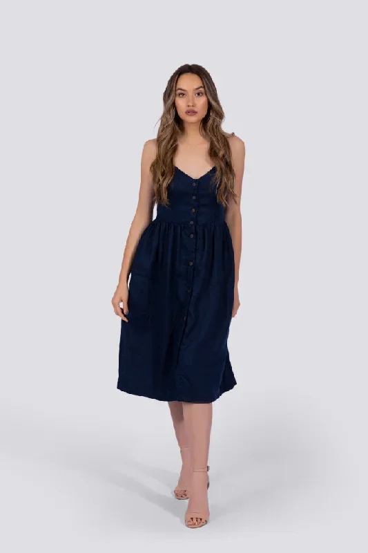 Everly Dress | Navy