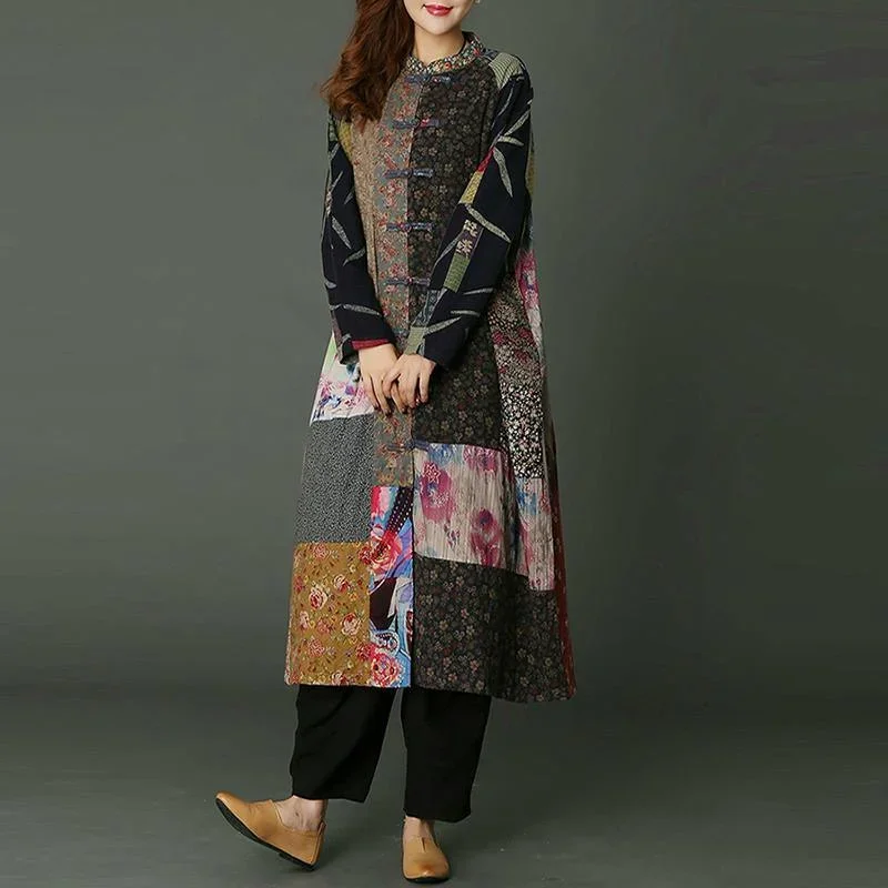 floral-patchwork-long-loose-fitting-stand-collar-fall-dresses-2018-a-line-skirts-asymmetrical-design-caftans