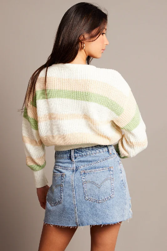 green-stripe-knit-top-long-sleeve-color-block-kn2643a-40j-1