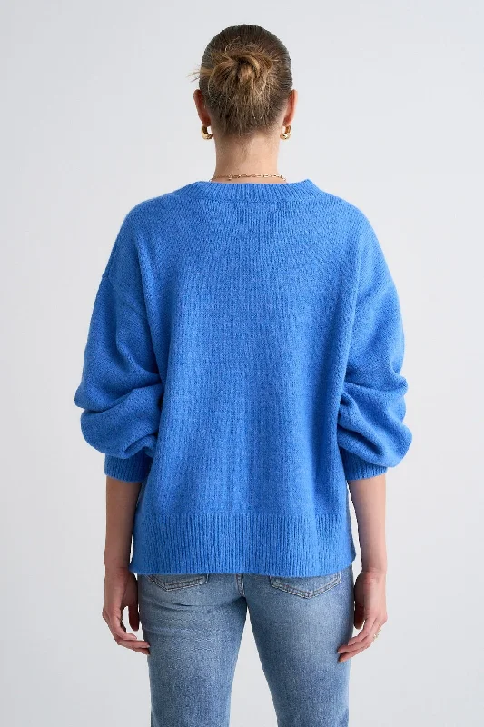 harvest-azure-blue-v-neck-knit-jumper