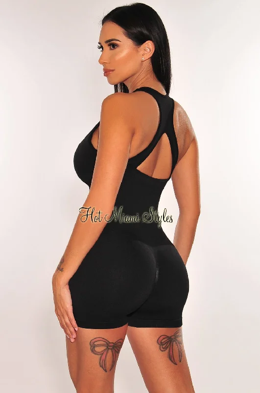 hms-fit-black-sleeveless-round-neck-snatched-romper