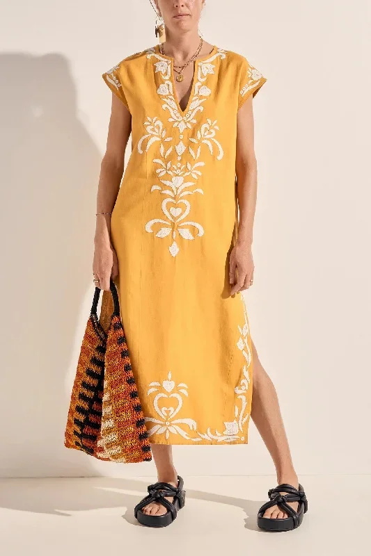 ILIO NEMA PHANES CAFTAN GOLDEN YELLOW