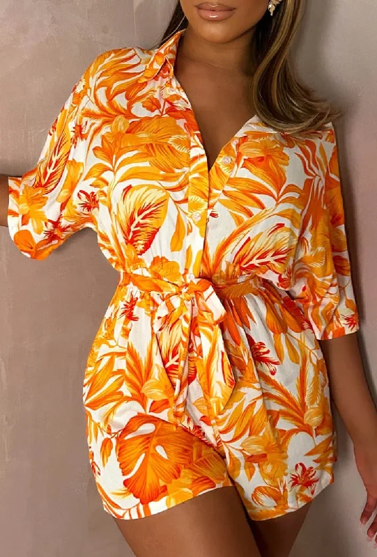 into-paradise-orange-button-up-playsuit