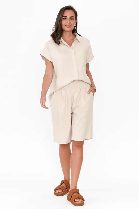 lee-beige-linen-blend-bermuda-shorts