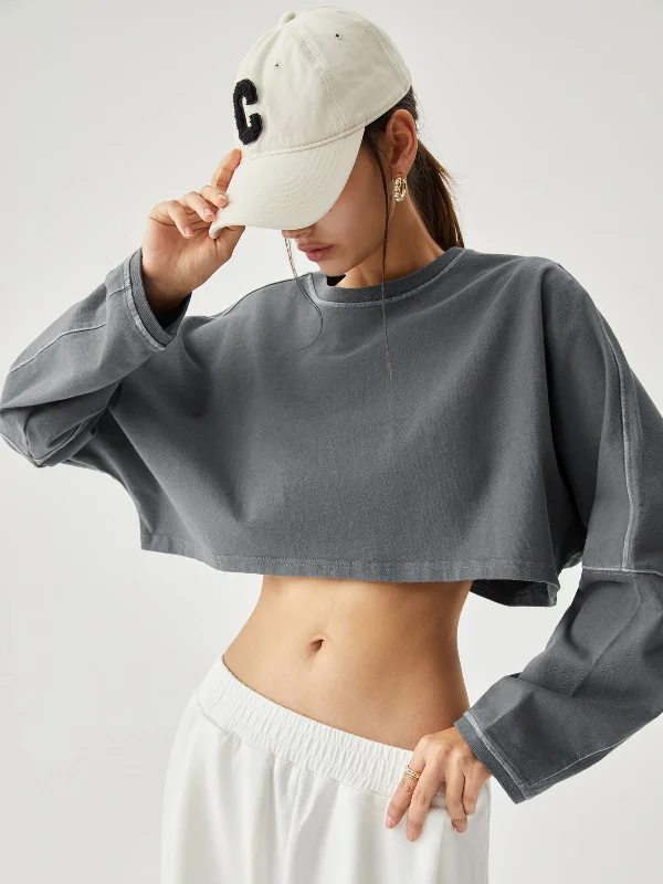 Living Easy Crop Sweatshirt