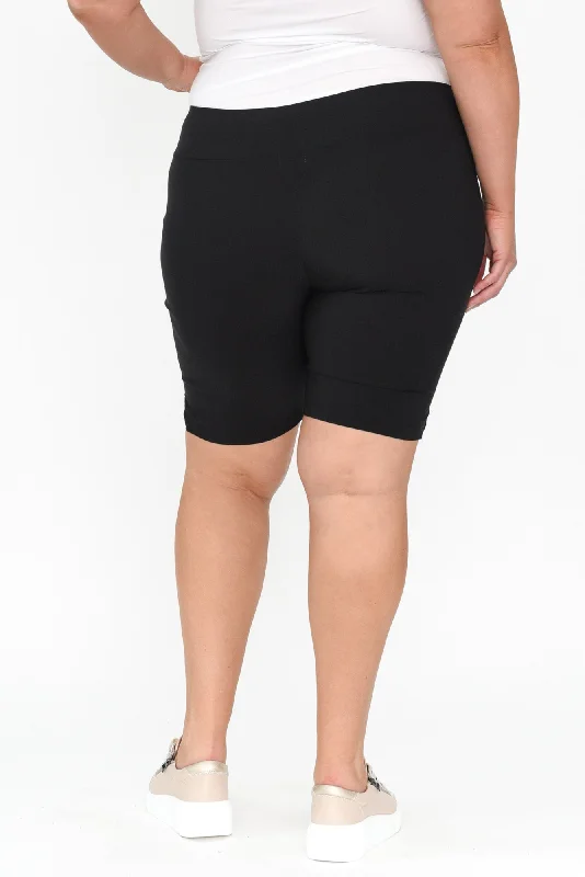 marlo-black-side-split-shorts