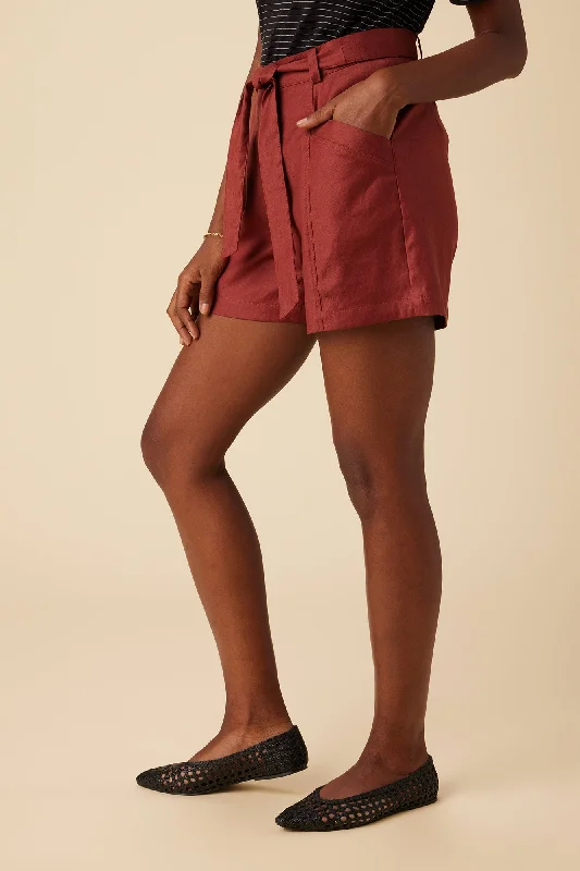 milo-femme-fete-short-stretch-rust