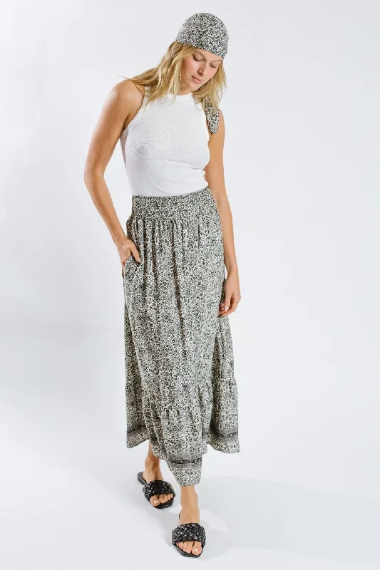 Moulika Maxi Flounce Skirt