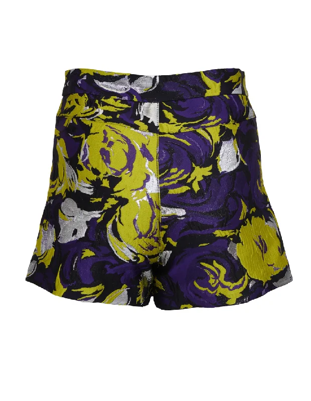 msgm-brushstroke-flower-print-skort-600039732yel