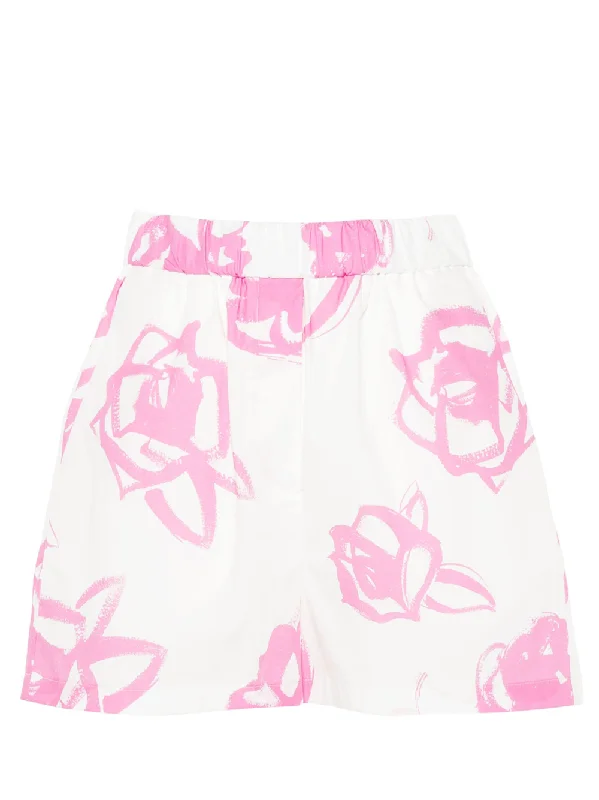 Rosette Print Shorts