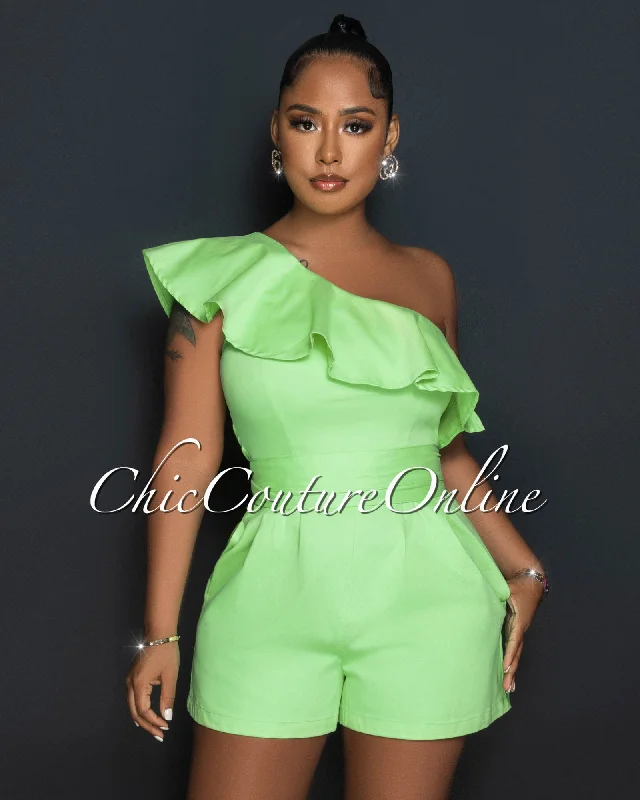 paloma-apple-green-single-shoulder-ruffle-denim-romper