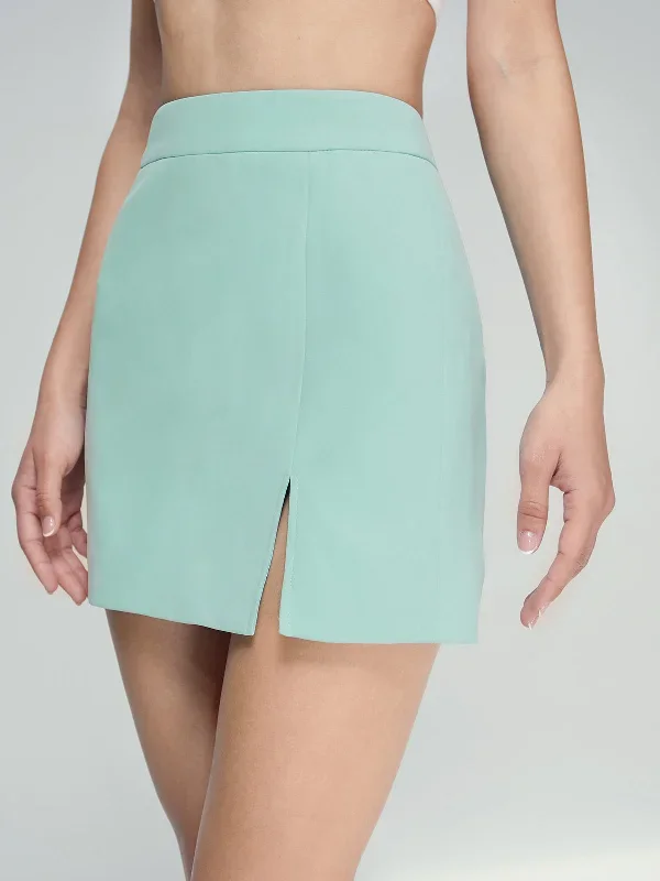 BerryBetty - Pastel Mini Slit Skirt